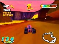 une photo d'Ã©cran de Speed Freaks sur Sony Playstation